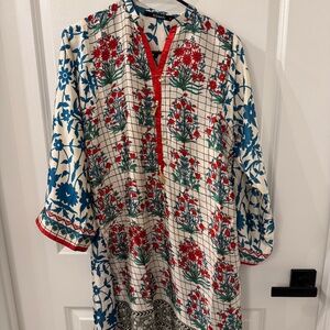 Khaadi Silk Pakistani Kurta Size 8 XS